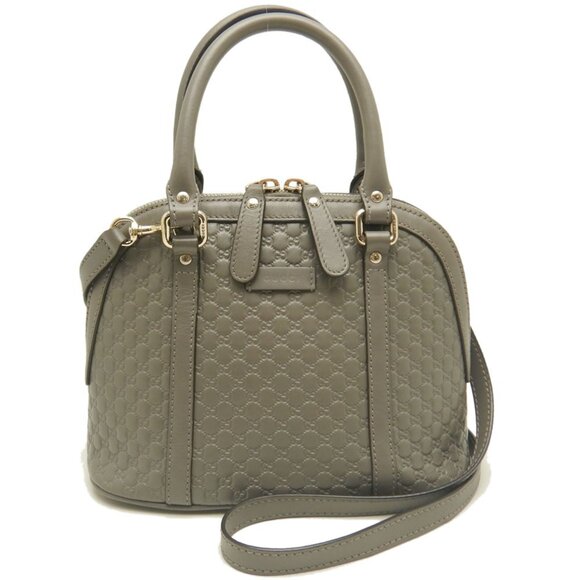 Gucci Handbags - GUCCI Authentic Gray Leather Bag